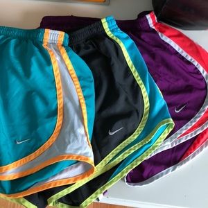 3 pairs of Nike dry tempo short